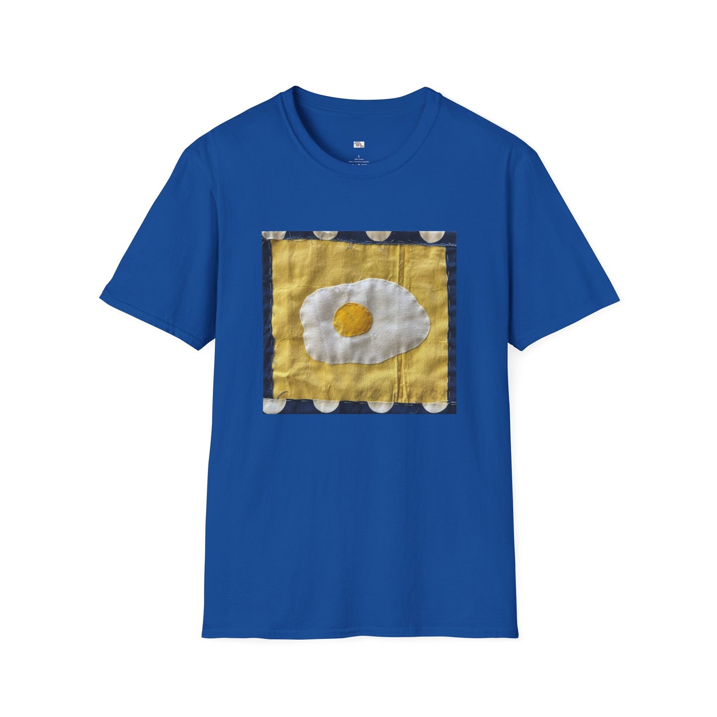 Quilted Eggy T-Shirt - Unisex Softstyle - You are the egg of my life.