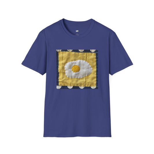 Quilted Eggy T-Shirt - Unisex Softstyle - You are the egg of my life.