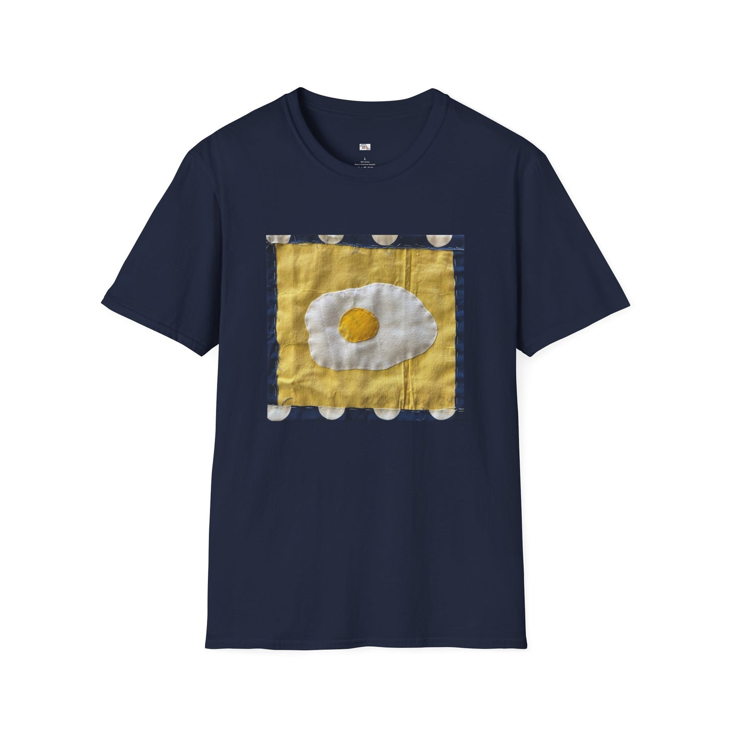 Quilted Eggy T-Shirt - Unisex Softstyle - You are the egg of my life.