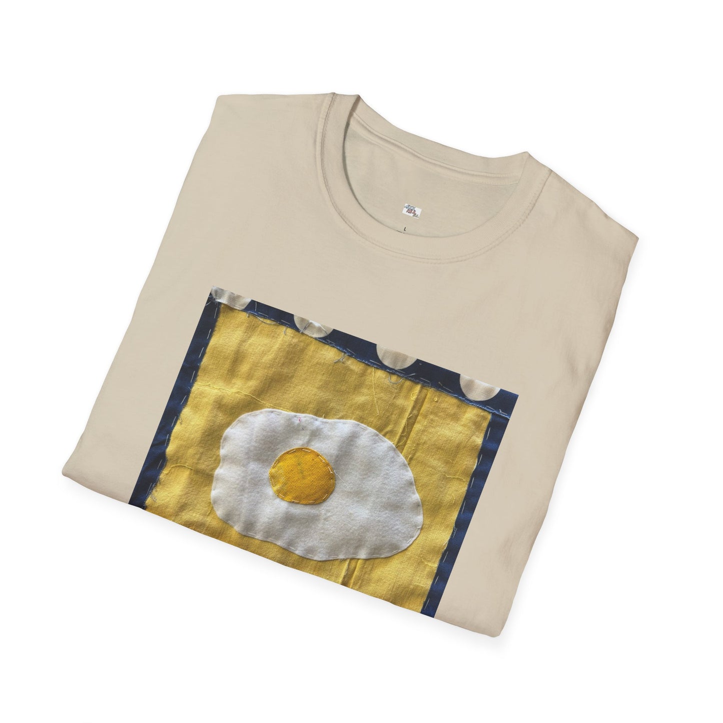 Quilted Eggy T-Shirt - Unisex Softstyle - You are the egg of my life.