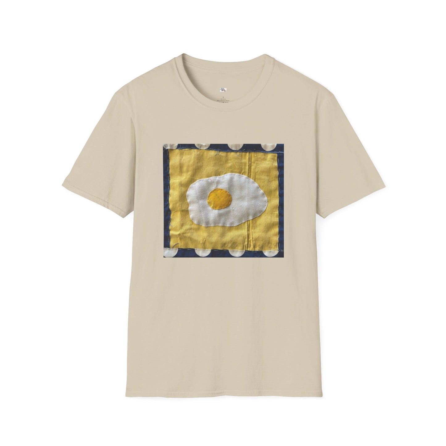 Quilted Eggy T-Shirt - Unisex Softstyle - You are the egg of my life.