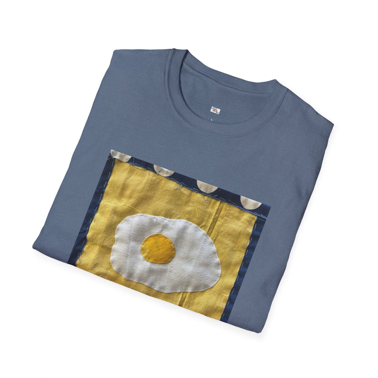 Quilted Eggy T-Shirt - Unisex Softstyle - You are the egg of my life.